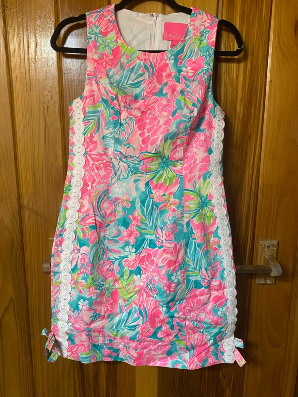 Lilly Pulitzer Pink and Turquoise Floral Dress